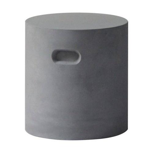 Σκαμπό Concrete Cylinder Cement Grey Ε6204 D.37 H.40cm