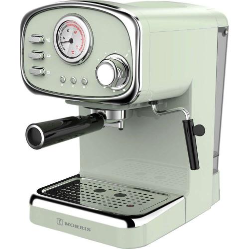 Καφετιέρα Espresso Retro R20807EMG 20x28x30cm 1,25lt 1100W 20Bar Light Green Morris