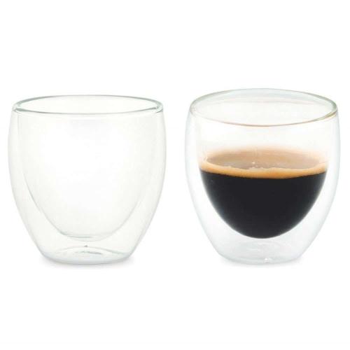 Ποτήρια Espresso Διπλού Τοιχώματος (Σετ 2Τμχ) LBTAH-MS20101 Φ6x6cm 80ml Clear Andrea House
