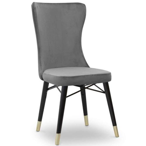 Καρέκλα Τραπεζαρίας Mimoza 0222830 53x48x101cm Grey-Black