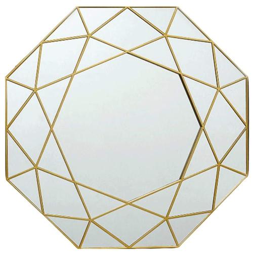 Καθρέπτης Τοίχου KM893 54,5x54,5x2,5cm Gold