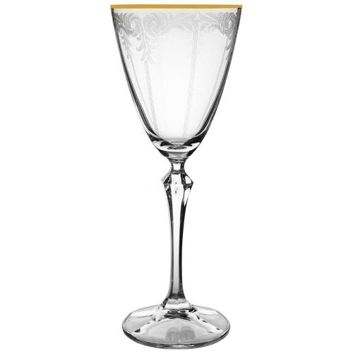 Ποτήρι Κολωνάτο Κρασιού Elisabeth CLX08890022 250ml Clear Από Κρύσταλλο Βοημίας