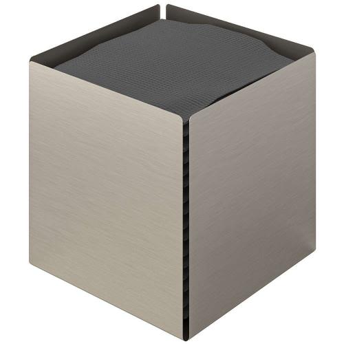 Κουτί Για Χαρτομάντηλα Κύβος 123-011 13x13x13cm Matt Inox Pam&Co