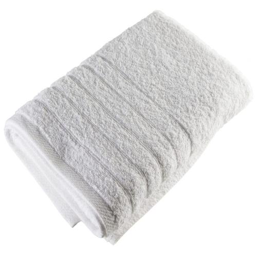 Πετσέτα Ξενοδοχείου Με Ρίγες White 100% Cotton 450gsm