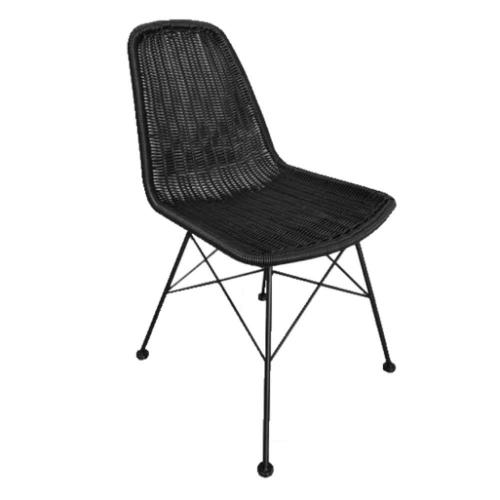Καρέκλα Denmark 22-0039 44x57x81cm Black