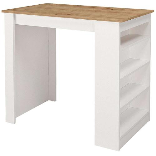Τραπέζι Μπαρ Monaco 0228196 120x51,6x101,8cm White-Oak