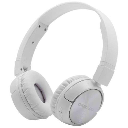 Ακουστικά Ασύρματα Foldable Over-Ear BT4-W White Crystal Audio