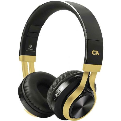 Ακουστικά Ασύρματα Over-Ear BT-01-KG Black-Gold Crystal Audio