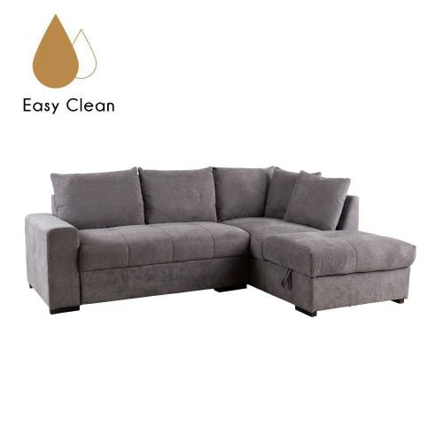 Καναπές - Κρεβάτι Γωνία Δεξιά Bill 01-2684 241x173x94cm Stone