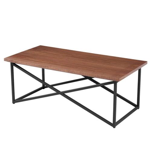 Τραπέζι Σαλονιού HM9469.02 120x60x45,5cm Από Ξύλο Φράξου Brown-Black