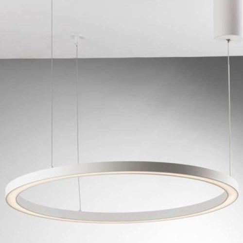 Φωτιστικό Οροφής Hoop LED-HOOP-S120-BCO 60W Led Φ120cm 150cm White Luce Ambiente Design
