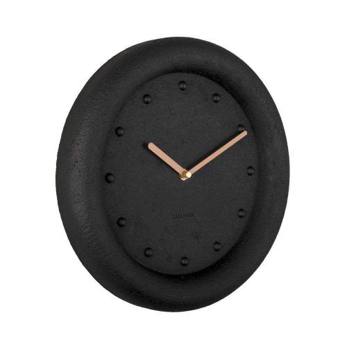 Ρολόι Τοίχου Petra KA5717BK 30x4,3cm Black Present Time