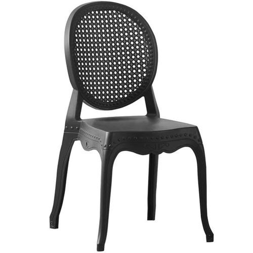 Καρέκλα Dynasty Ε3808,1 42x52x88cm Black