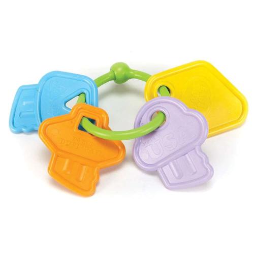 Μασητική Κουδουνίστρα Οδοντοφυΐας Rattle Keys KYSA-1037 Multi Green Toys