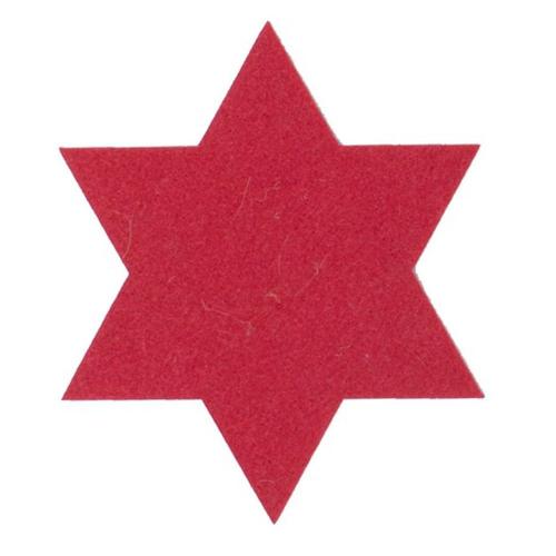 Σουβέρ Felt Star (Σετ 4τμχ) 4Χ(11Χ11) Red Nef-Nef
