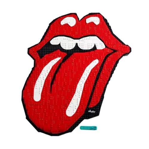 The Rolling Stones 31206 Συναρμολογούμενο Logo 1998τμχ 18 ετών+ Red-Black Lego