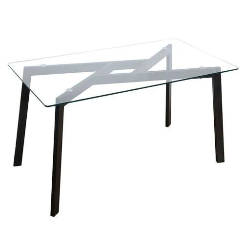 Τραπέζι Spider 02-0484 150x80x76cm Black