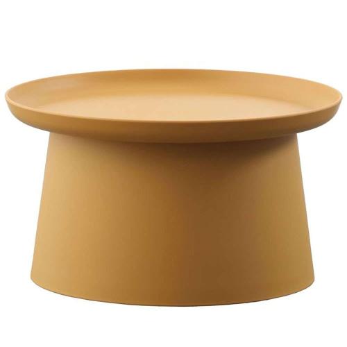 Τραπέζι Σαλονιού Tech 27-0183 Φ70x36cm Mustard