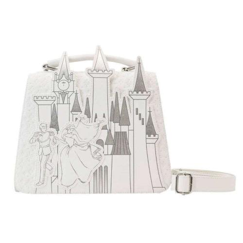 Τσαντάκι Χιαστί Disney: Cinderella - Happily Ever After WDTB2794 25,4x19x7,6cm White-Silver Loungefly