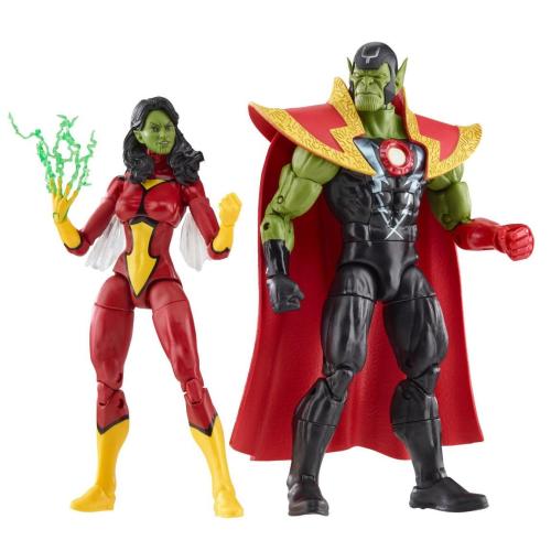 Φιγούρες Δράσης Skrull Queen & Super-Skrull F7085 Marvel Avengers 15cm 4 Ετών+ Multicolor Hasbro