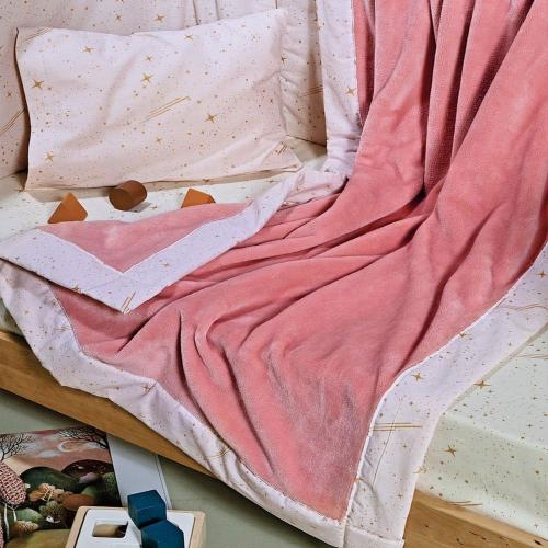 Κουβέρτα Βρεφική Lupus 14 Velour Fleece Pink Kentia