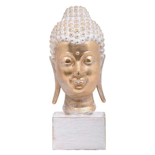 Διακοσμητικό Επιτραπέζιο Buddha 276-223-001 16x14,5x34cm Gold-White