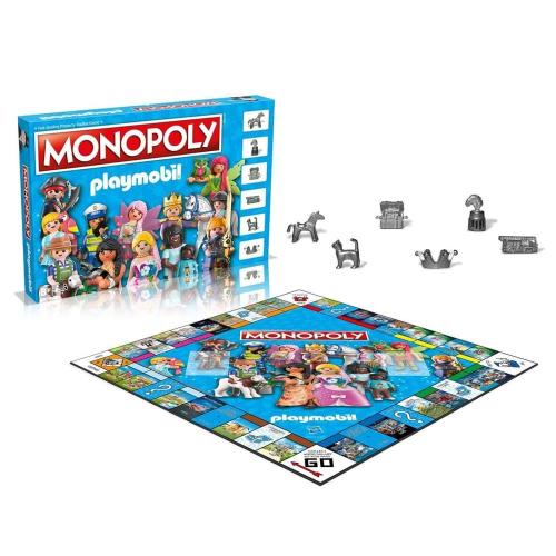 Επιτραπέζιο Παιχνίδι Monopoly - Playmobil WM03715-EN1 (Αγγλική Γλώσσα) Για 2-6 Παίκτες 8 Ετών+ Multicolor Winning Moves