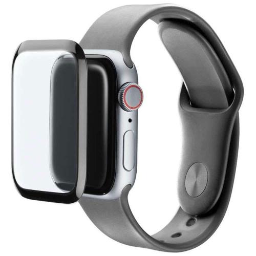Γυαλί Προστασίας Για Apple Watch Series 4/5 376054 Clear-Black Cellular Line