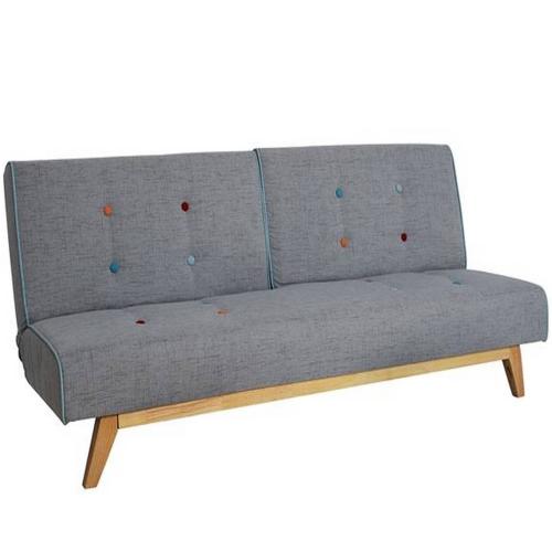 Καναπές Κρεβάτι Τριθέσιος City HM3012 Γκρι