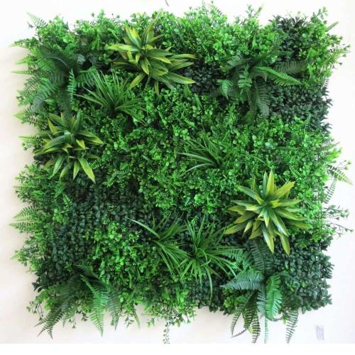 Τεχνητή Φυλλωσιά Φτέρη Με Tamarisk Moss 8681-7 100x100cm Green Supergreens