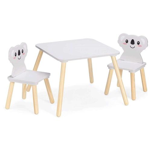 Παιδικό Τραπέζι Και Καρέκλες Koala (Σετ 3Τμχ) 55340.01 50x50x38cm/27x27x48cm Multi Navaris