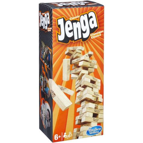 Επιτραπέζιο Παιχνίδι Jenga Classic A2120E24 Για 1+ Παίκτες Natural Hasbro