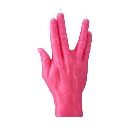 Κερί Χειρονομίας Live Long And Prosper 365gr 22x13x5cm Pink Candle Hand