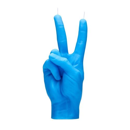 Κερί Χειρονομίας Peace 360gr 20x7x8cm Blue Candle Hand