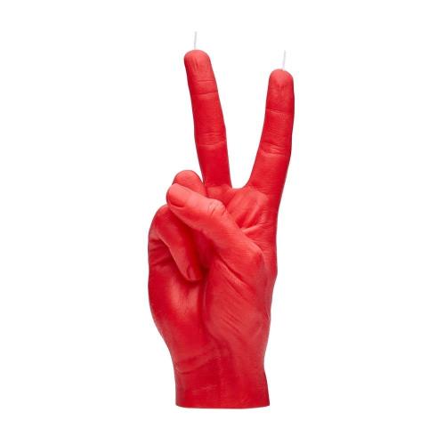 Κερί Χειρονομίας Peace 360gr 20x7x8cm Red Candle Hand
