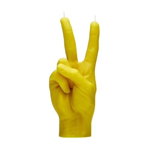 Κερί Χειρονομίας Peace 360gr 20x7x8cm Yellow Candle Hand