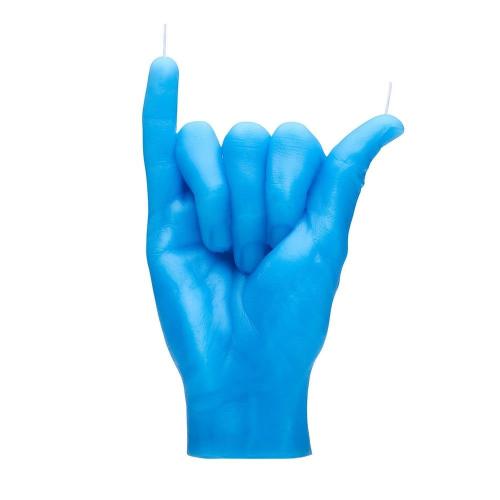 Κερί Χειρονομίας Shaka 350gr 16x11x6cm Blue Candle Hand