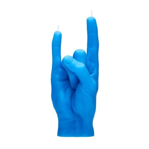 Κερί Χειρονομίας You Rock 310gr 20x8x7,5cm Blue Candle Hand