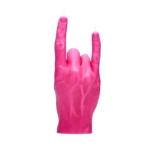 Κερί Χειρονομίας You Rock 310gr 20x8x7,5cm Pink Candle Hand
