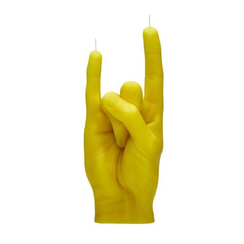 Κερί Χειρονομίας You Rock 310gr 20x8x7,5cm Yellow Candle Hand