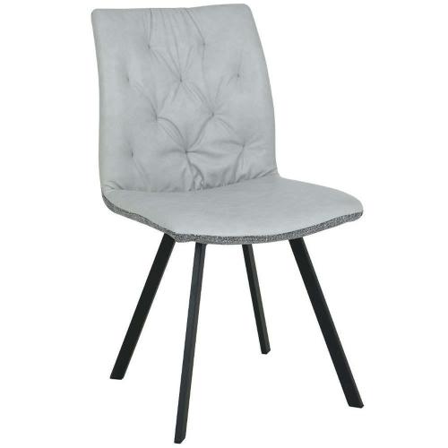 Καρέκλα Due Facce 03-1015 60x46x88cm Cream-Grey