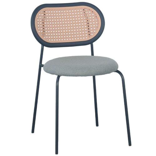 Καρέκλα Vintage 03-1060 47x55x76cm Black-Mint