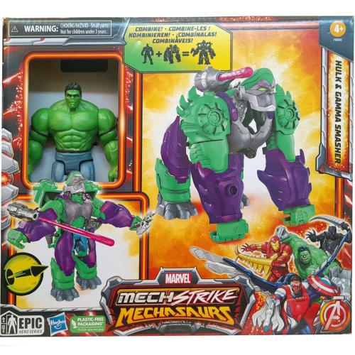 Φιγούρα Δράσης Marvel Mech Strike Mechasaurus Hulk Gamma Smasher F6600 Green Hasbro