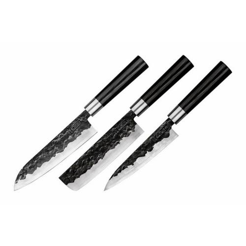 Μαχαίρια Blacksmith SBL-0220 (Σετ 3τμχ) Black Samura