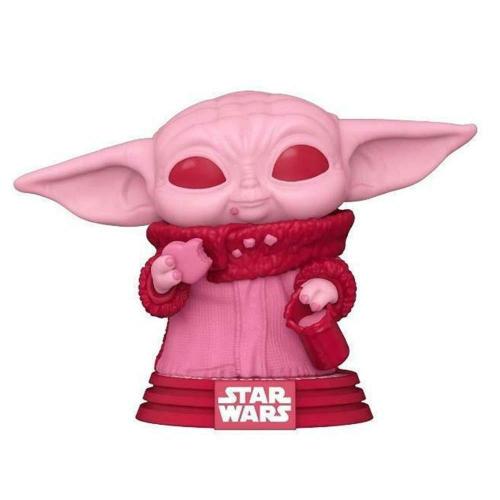 Φιγούρα Star Wars 60124 Valentines S2 Grogu With Cookies Bobble-Head 10cm Red-Pink Funko