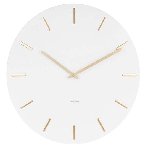 Ρολόι Τοίχου Charm KA5716WH Φ45cm Μεταλλικό White Karlsson