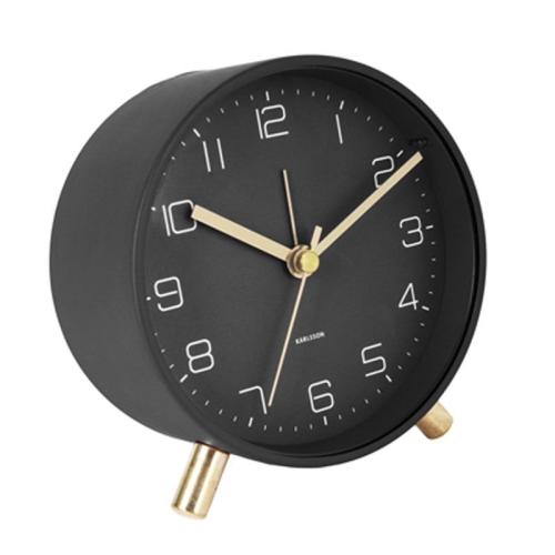 Επιτραπέζιο Ρολόι - Ξυπνητήρι Lofty KA5752BK Φ11cm Black Karlsson
