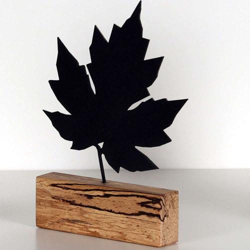 Διακοσμητικό Επιτραπέζιο Maple 533BSG1107 17x3,5x27cm Natural-Black Aberto Design
