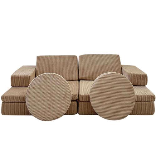 Καναπές - Κρεβάτι Διθέσιος Παιδικός Puzzle 391EVL1108 140x70x46 Camel