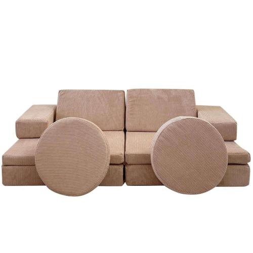 Καναπές - Κρεβάτι Διθέσιος Παιδικός Puzzle 391EVL1111 140x70x46 Pink